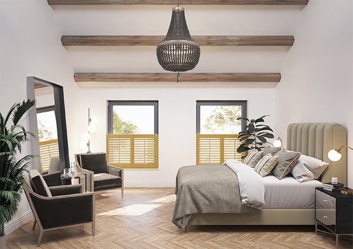 Kensington, Maple - Cafe Style Plantation Shutter - Image 8
